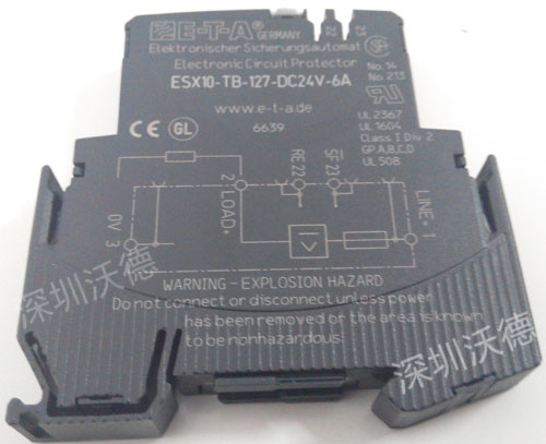 ETA断路器ESX10-TB-127-DC24V-6A/8A/4A实拍图