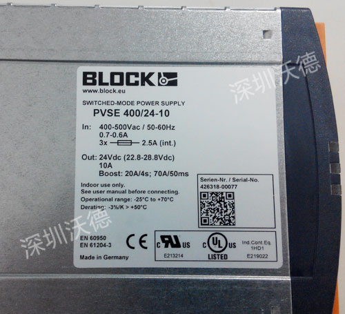 BLOCK变压器PVSE 400/24-10实拍图
