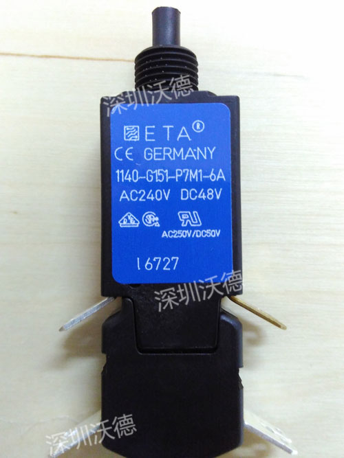 ETA断路器1140-G151-P7M1-6A,AC240V/DC48V